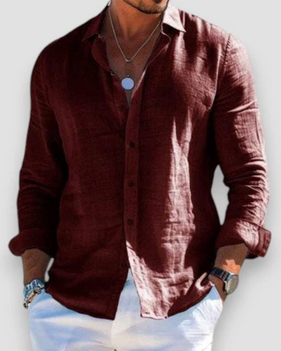 Noventis | Casual Men's Linen Shirt