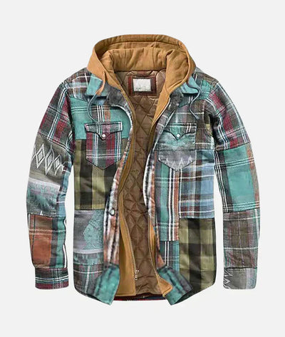 Noventis | Bold Patchwork Plaid Jacket