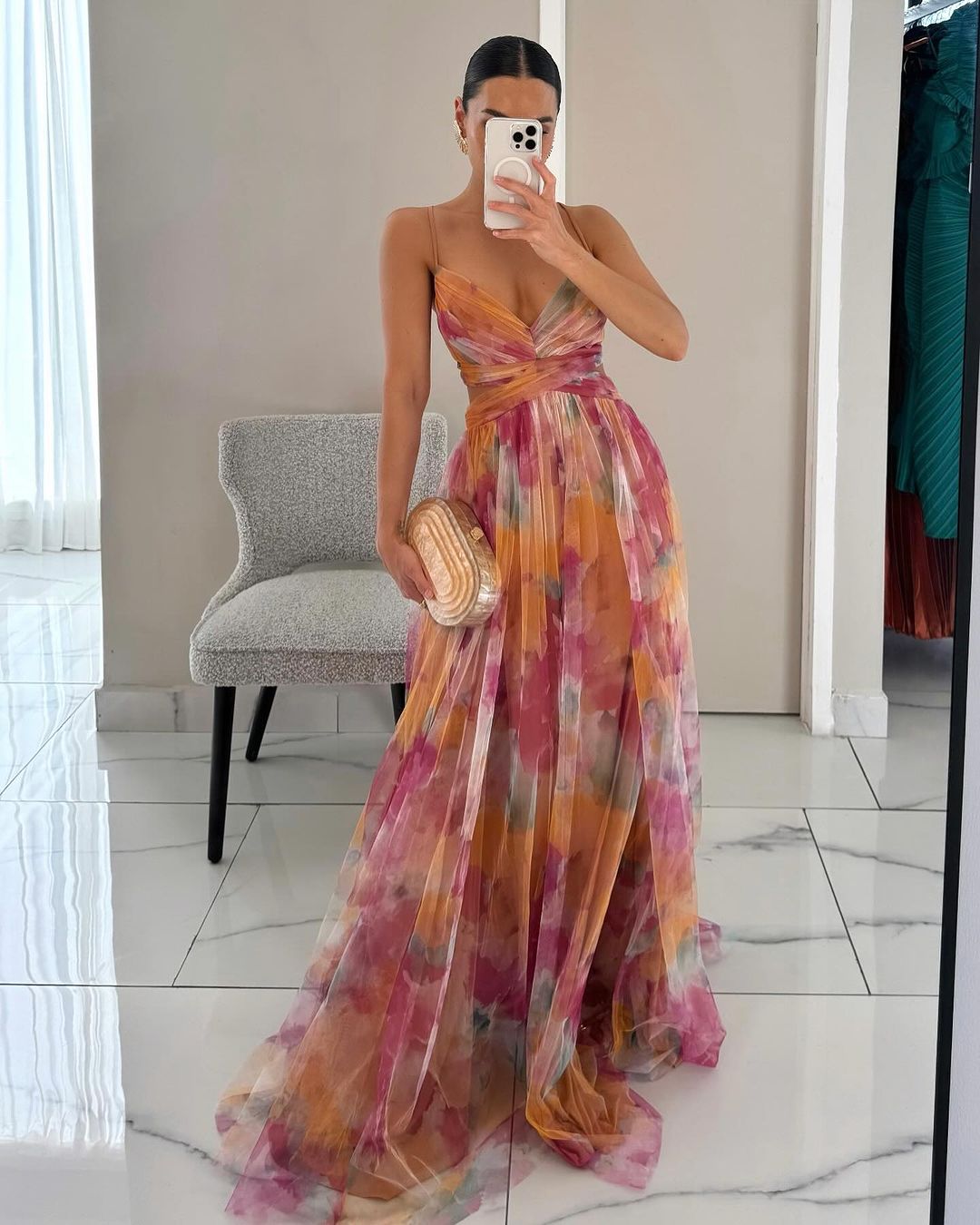 Noventis - Flattering Floral Maxi Dress