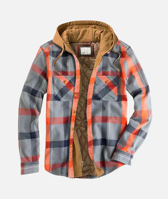 Noventis | Bold Patchwork Plaid Jacket