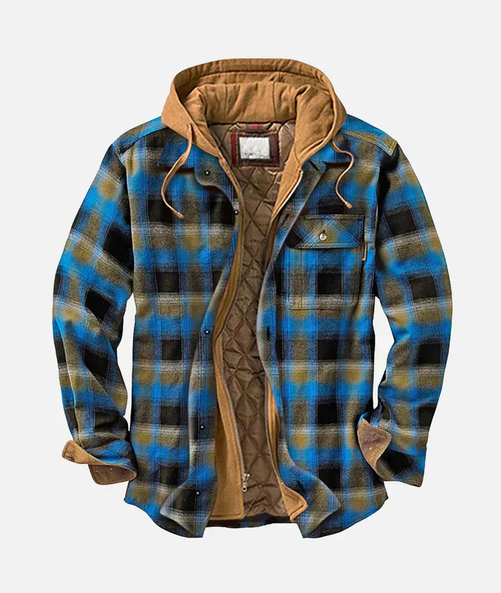 Noventis | Bold Patchwork Plaid Jacket