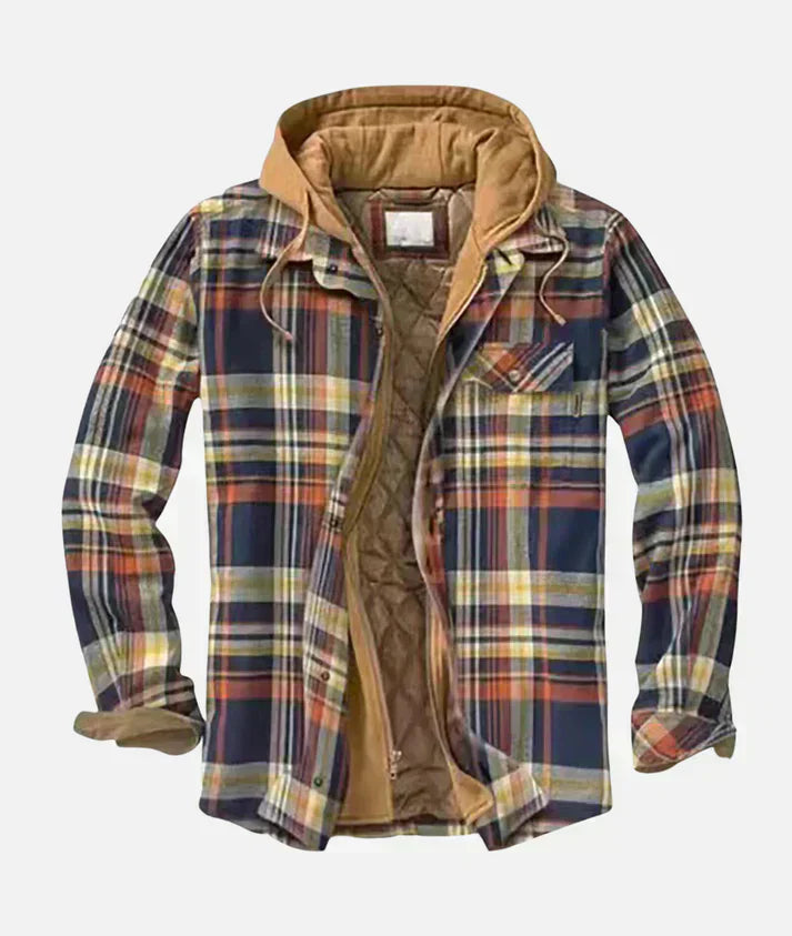 Noventis | Bold Patchwork Plaid Jacket