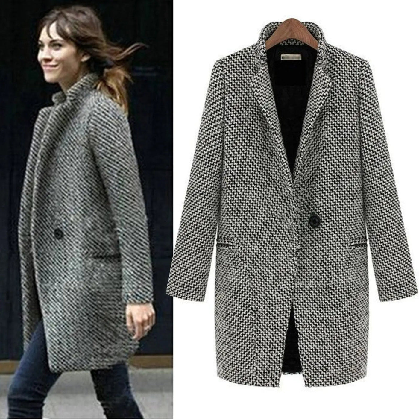Noventis | Elegant Long Coat