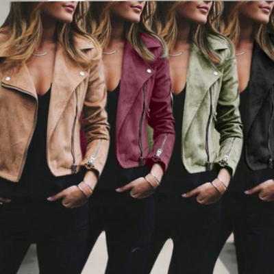 Noventis | Suede Biker Jacket