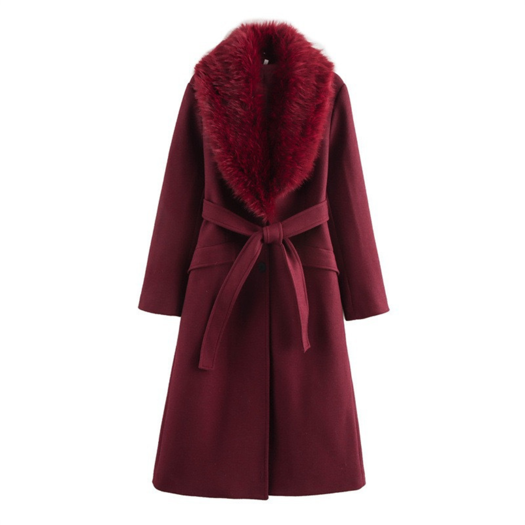 Noventis | Fur Collar Coat