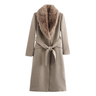 Noventis | Fur Collar Coat