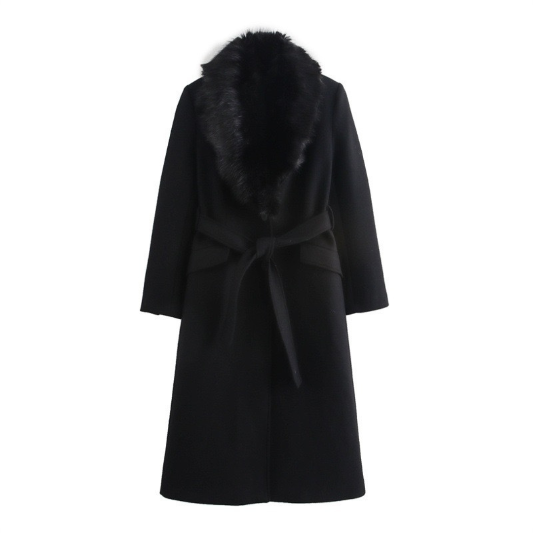 Noventis | Fur Collar Coat