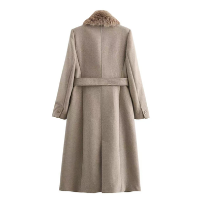 Noventis | Fur Collar Coat