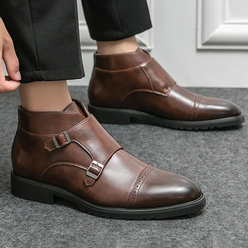 Noventis | Double Monk Strap Boots