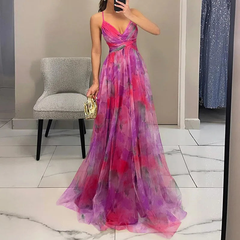 Noventis - Flattering Floral Maxi Dress