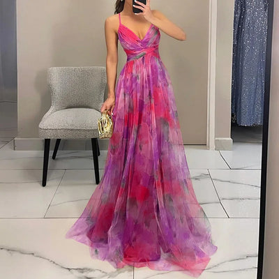 Noventis - Flattering Floral Maxi Dress