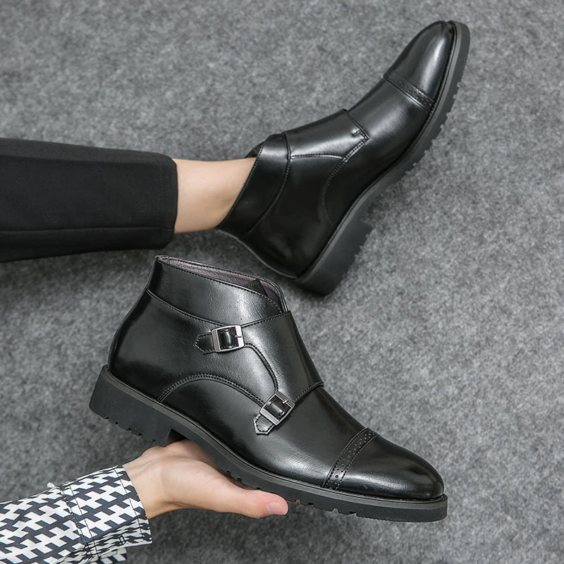 Noventis | Double Monk Strap Boots