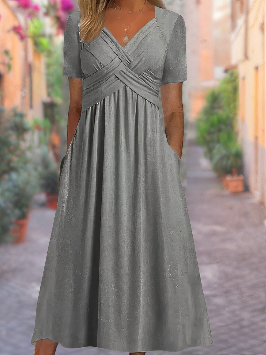 Noventis | Wrap-Style Midi Dress