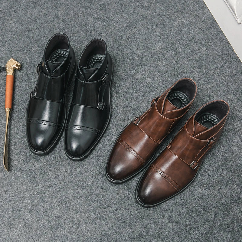 Noventis | Double Monk Strap Boots