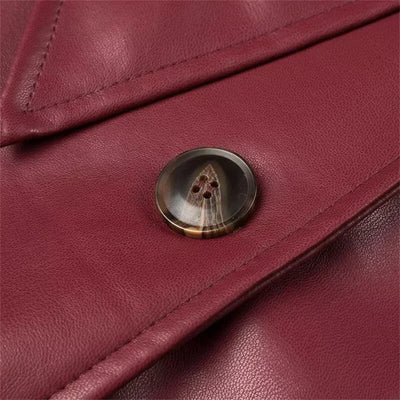 Noventis | Leather Trench Coat