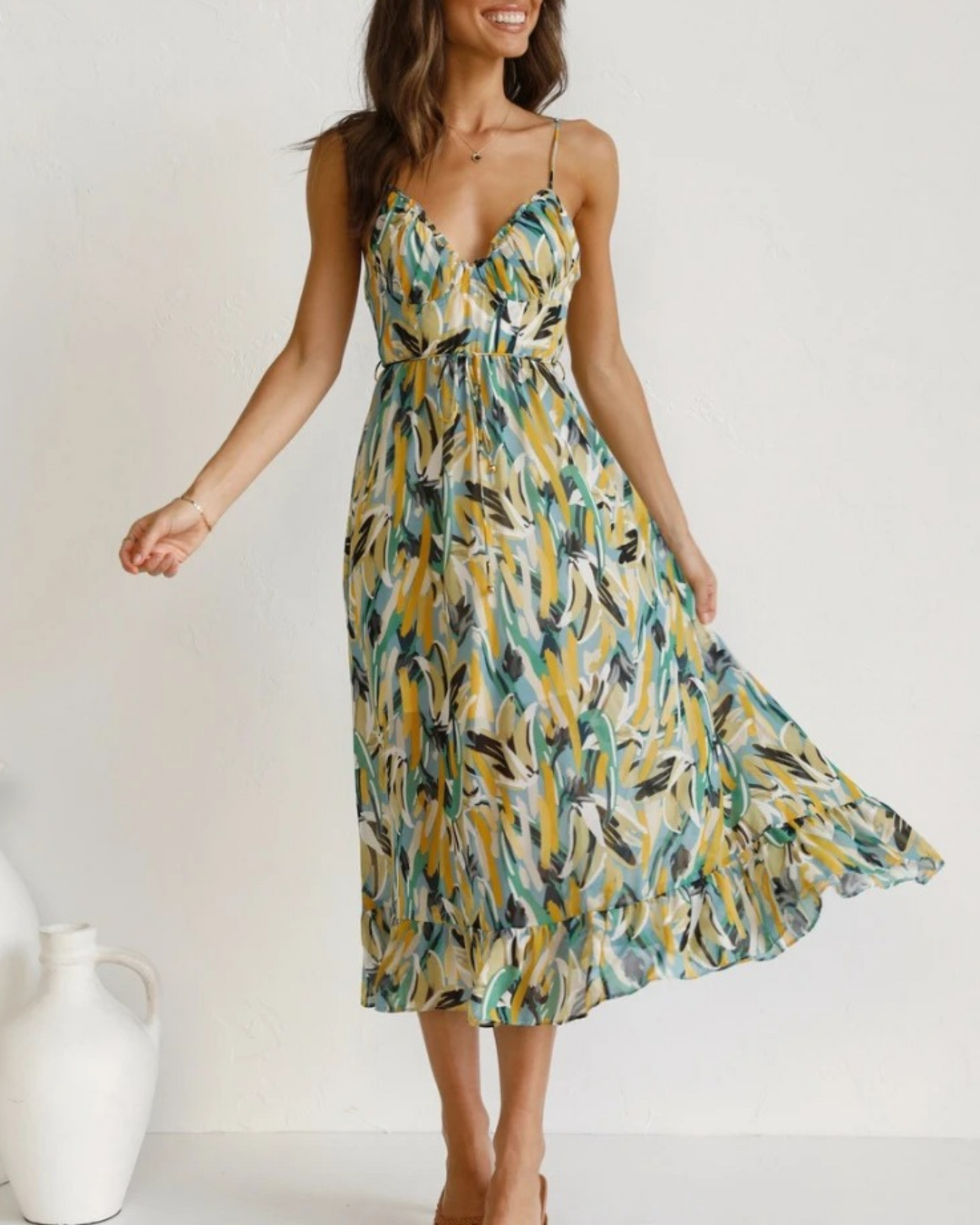 Noventis - Colorful Midi Dress
