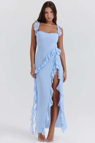 Noventis | Maxi Dress with Flounces
