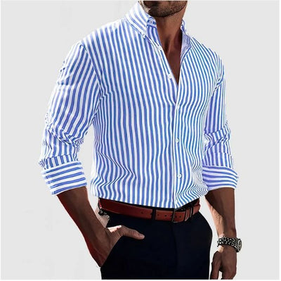 Noventis | Striped Men's Shirt – Smart & Casual