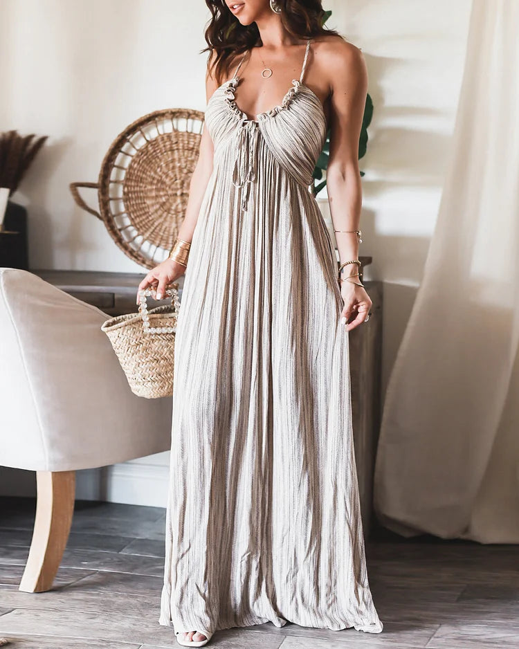 Noventis - Sleeveless pleated dress