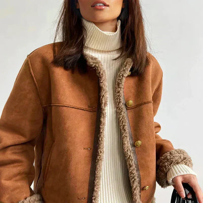 Noventis | Buttoned Sheepskin Jacket