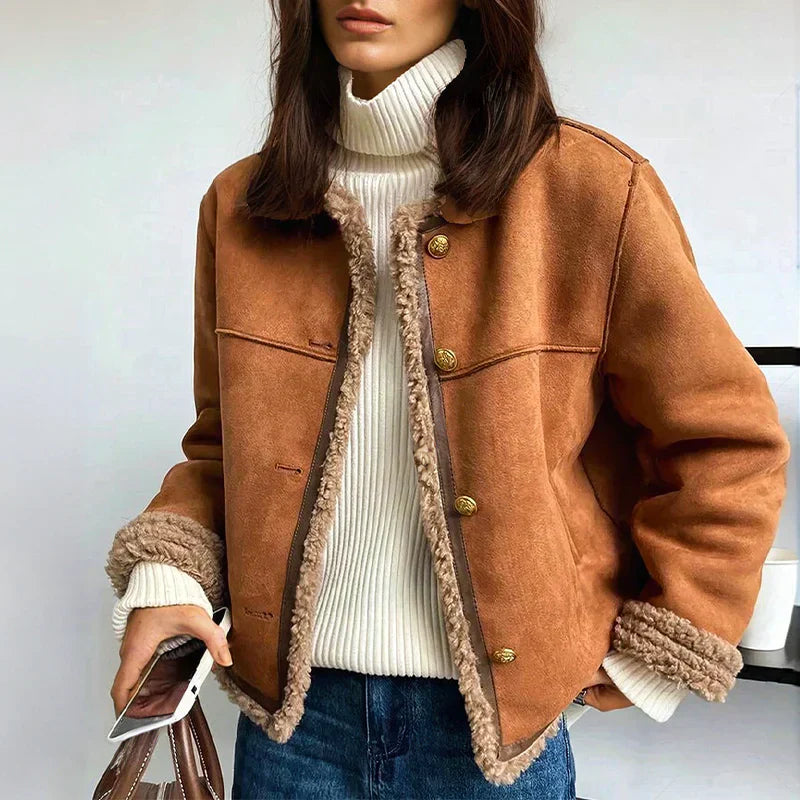 Noventis | Buttoned Sheepskin Jacket