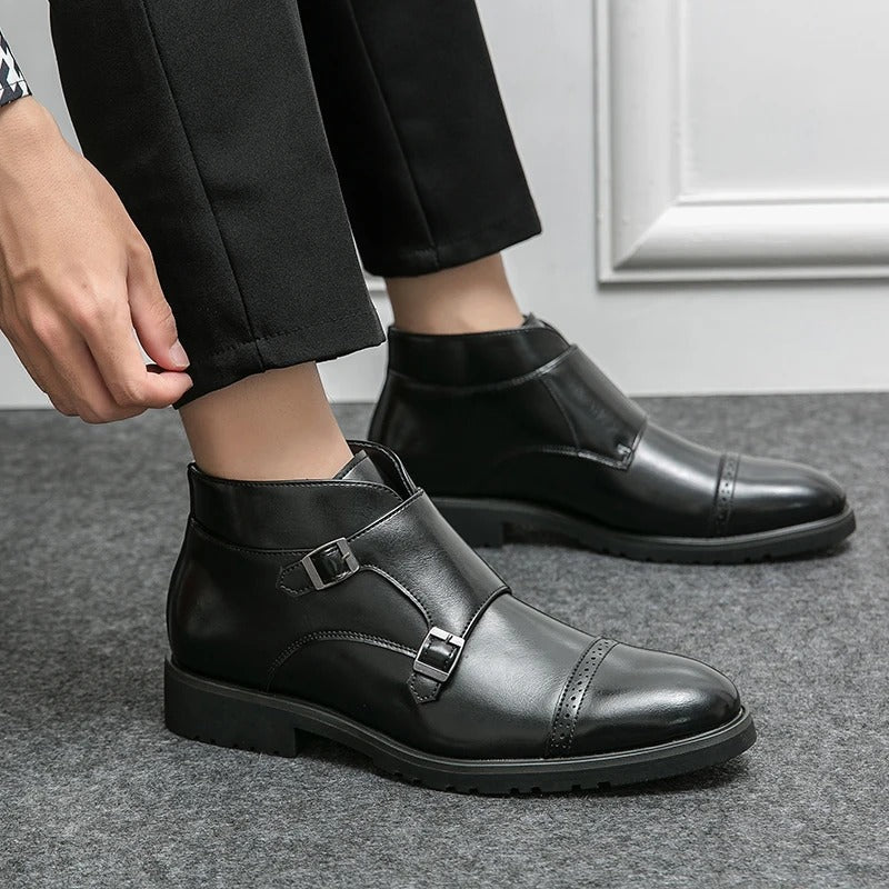 Noventis | Double Monk Strap Boots