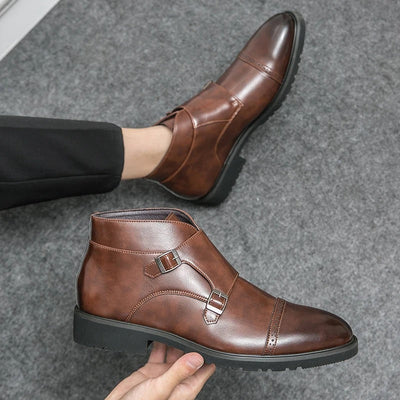 Noventis | Double Monk Strap Boots