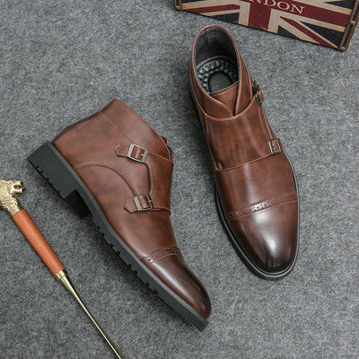Noventis | Double Monk Strap Boots