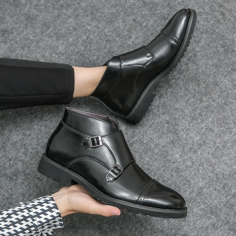 Noventis | Double Monk Strap Boots
