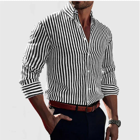 Noventis | Striped Men's Shirt – Smart & Casual